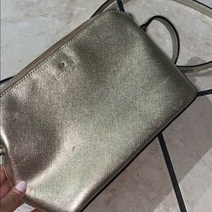 Gold Kate Spade bag